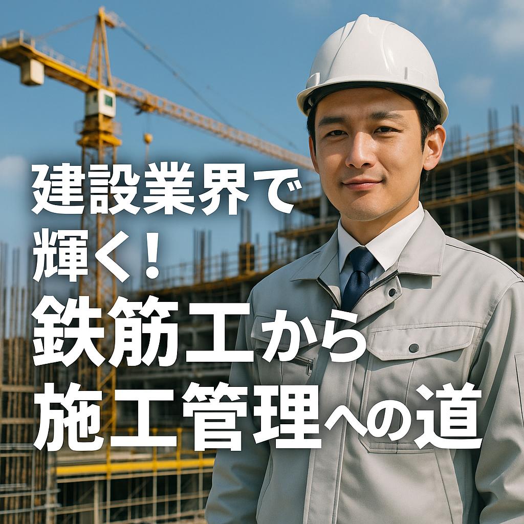 建設業界で輝く!鉄筋工から施工管理への道